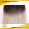 ¡Nuevos productos 2015! Cinta superior del cabello humano de Qulity de Ombre en las extensiones del pelo de Remy